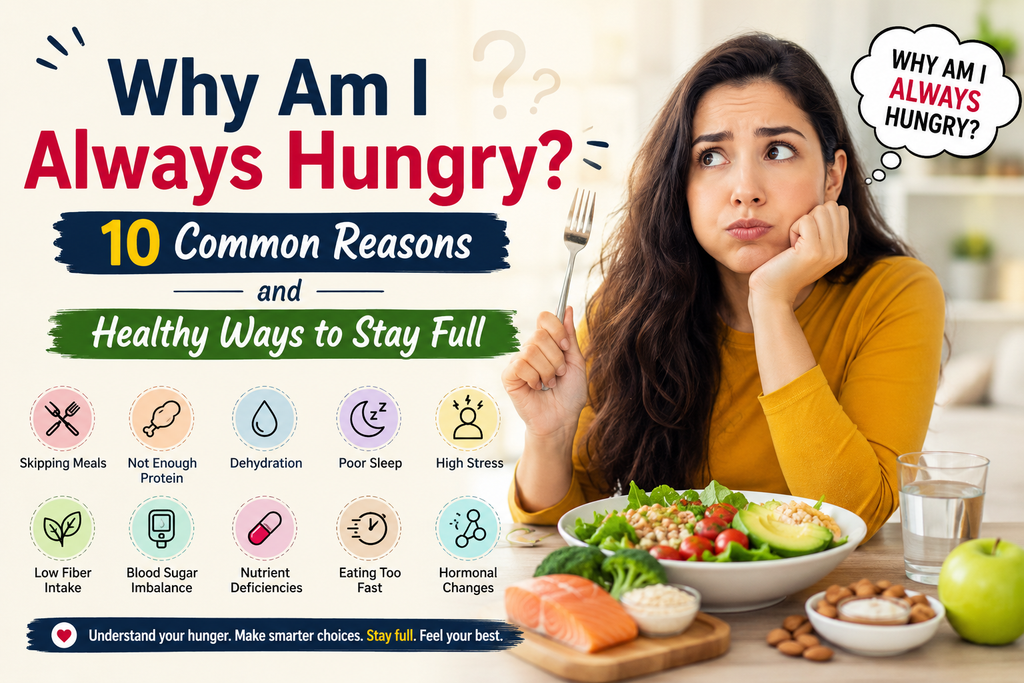 Why Am I Always Hungry? 10 Common Reasons and Healthy Ways to Stay Full